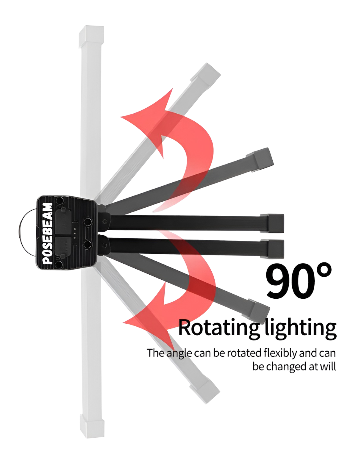 PoseBeam – Portable Gym Posing Light